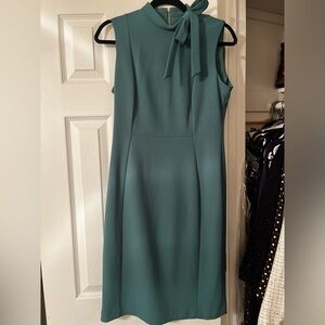 Calvin Klein Sleeveless Teal Midi Dress